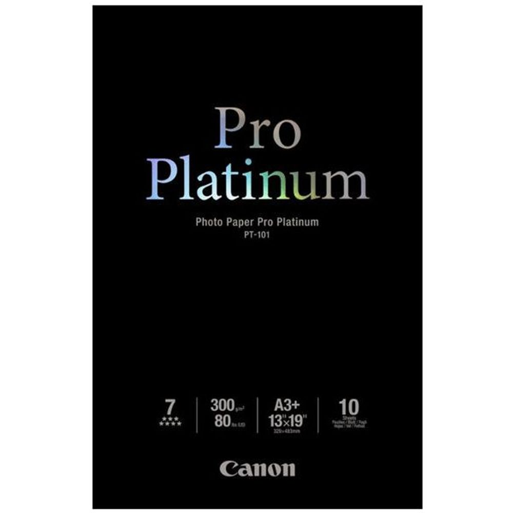 PT101A3+-10 - Canon PT-101 A3+ Pro Platinum 300gsm Photo Paper - 10 Sheets