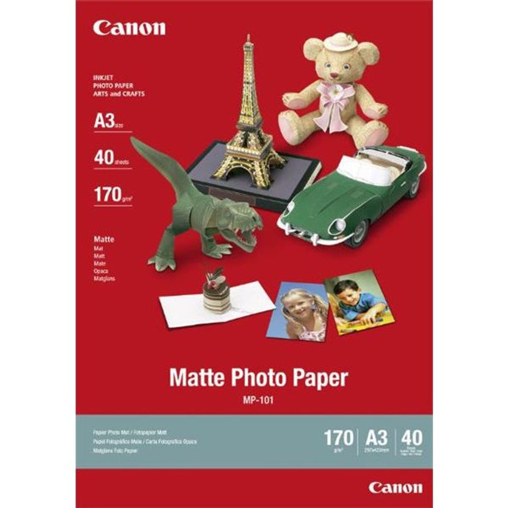MP101A3 - Canon MP-101 A3 Matte 170gsm Photo Paper - 40 Sheets