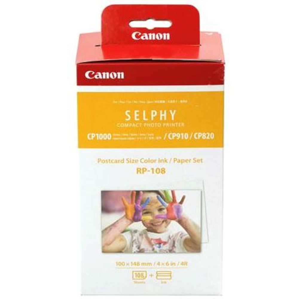 RP108 - Canon RP-108 Selphy 6x4 Photo Paper & Ink Kit - 108 Sheets