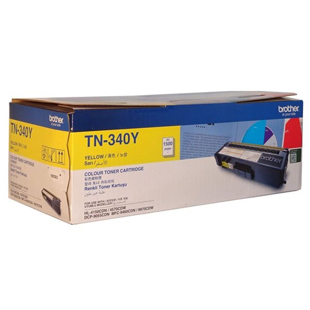 TN340Y - Brother TN-340Y Yellow Toner