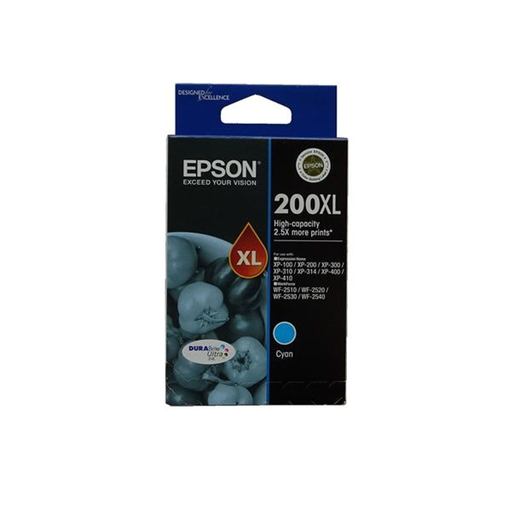 C13T201292 - Epson 200XL Cyan High Yield Ink Cartridge