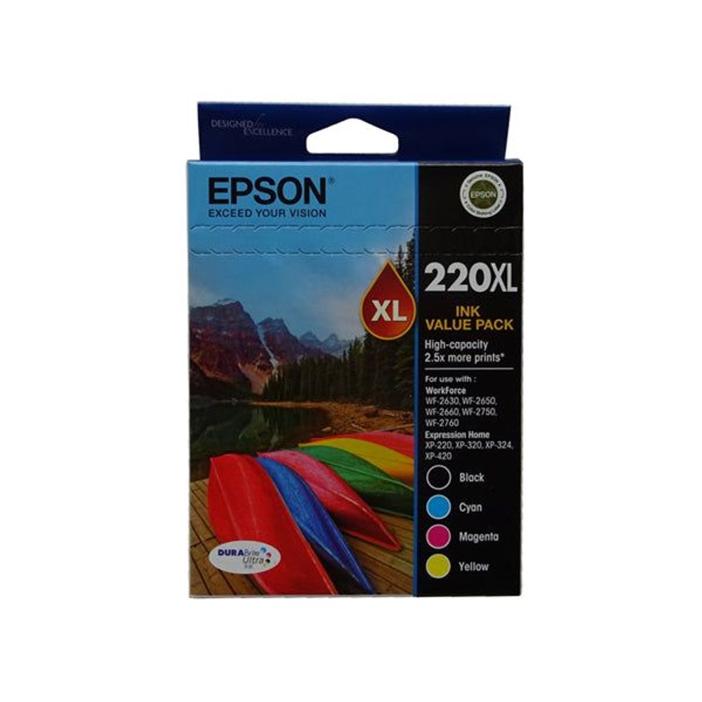 C13T294692 - Epson 220XL 4 Ink High Yield Ink Cartridge Value Pack