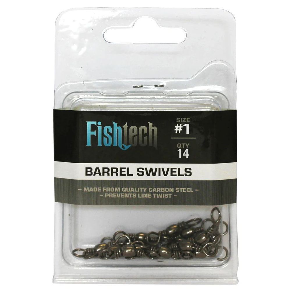 Fishtech #1 Barrel Swivels (14 per pack) | TECH SUPPLY SHED