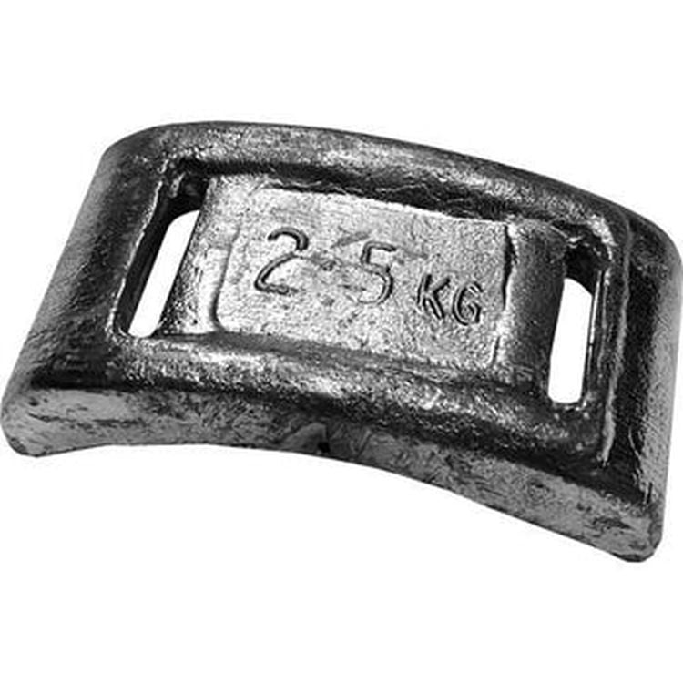 2.5kg Slotted curved Dive Weight