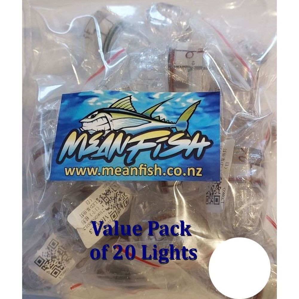 20 pcs Deep Water Strobe Fishing Light - Value Pack White