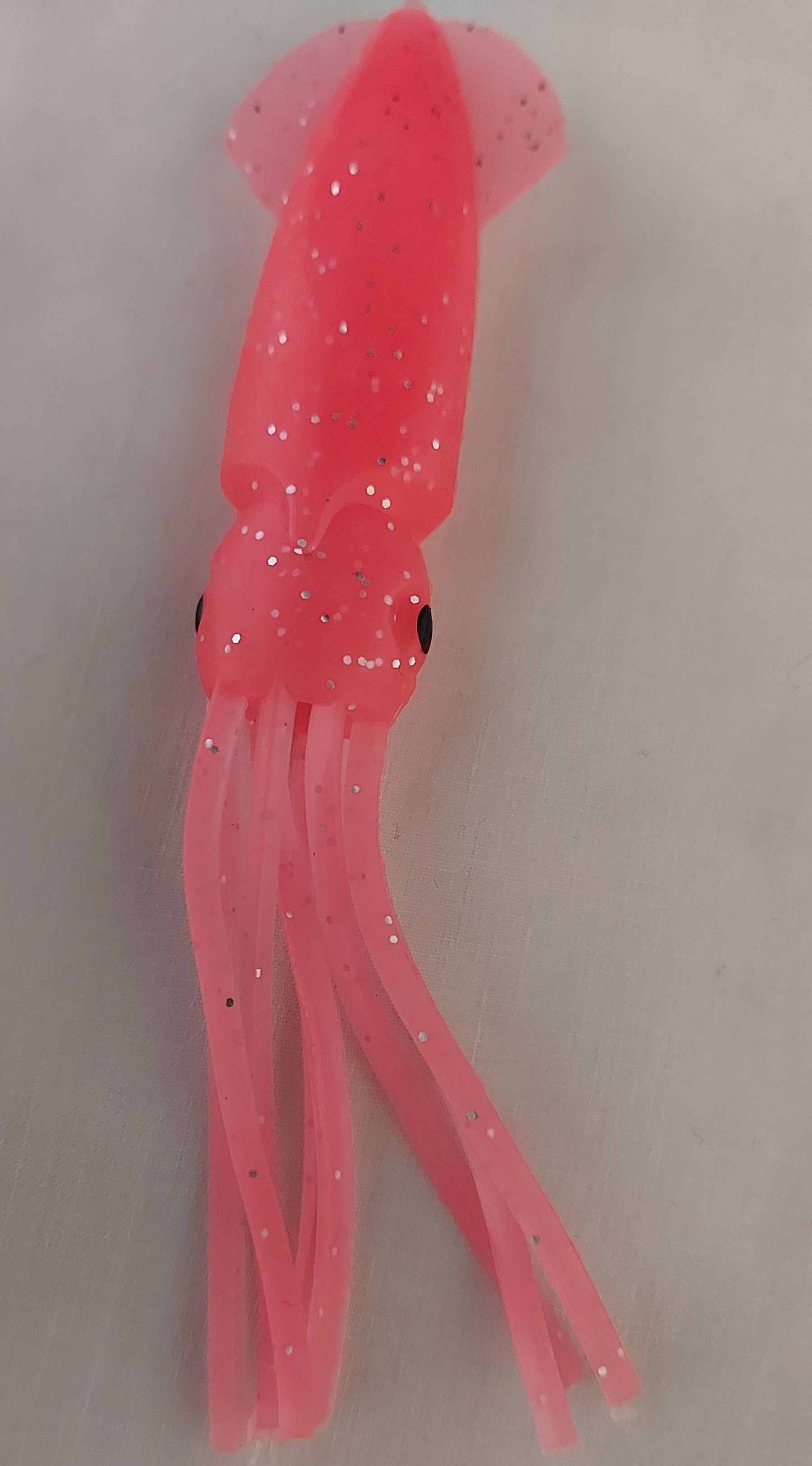 Yellow 12.5cm Lumo Coloured Fishing Octopus Skirts (Pkt of 3)