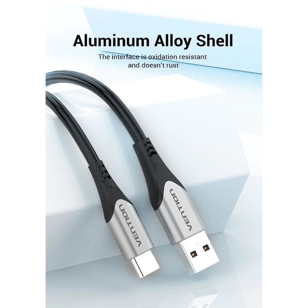 Vention USB 2.0 A Male to C Male 3A Cable 3M Black