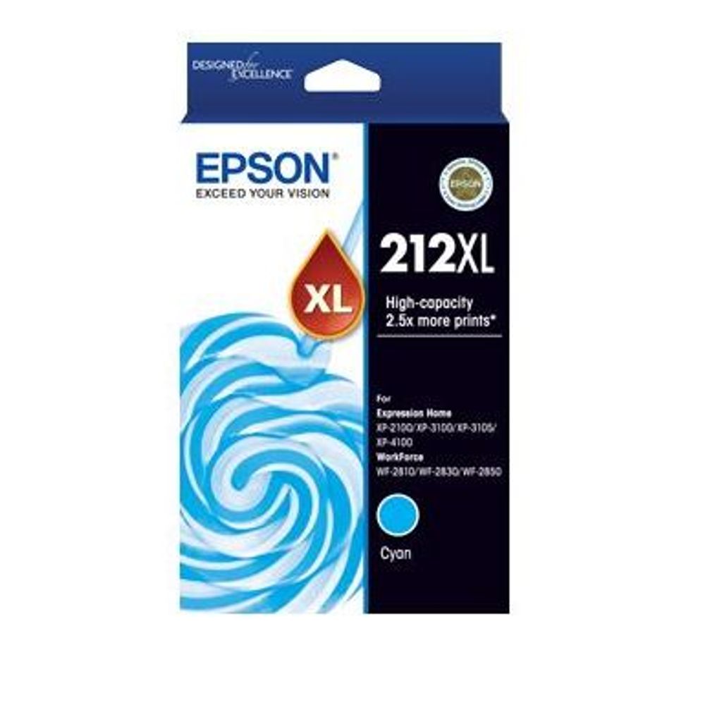 C13T02X292 - Epson 212XL Cyan High Yield Ink Cartridge