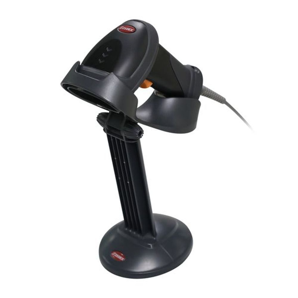 88H-39PLUB-0S1 - Zebex Z-3392 Plus Linear Imager 2D Barcode Scanner USB Black + Stand