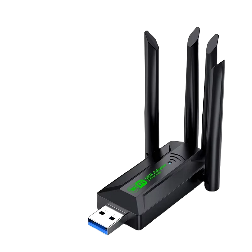 Vaorlo 1200Mbps Dual Band Wi-Fi USB Adapter with 4 Antennas