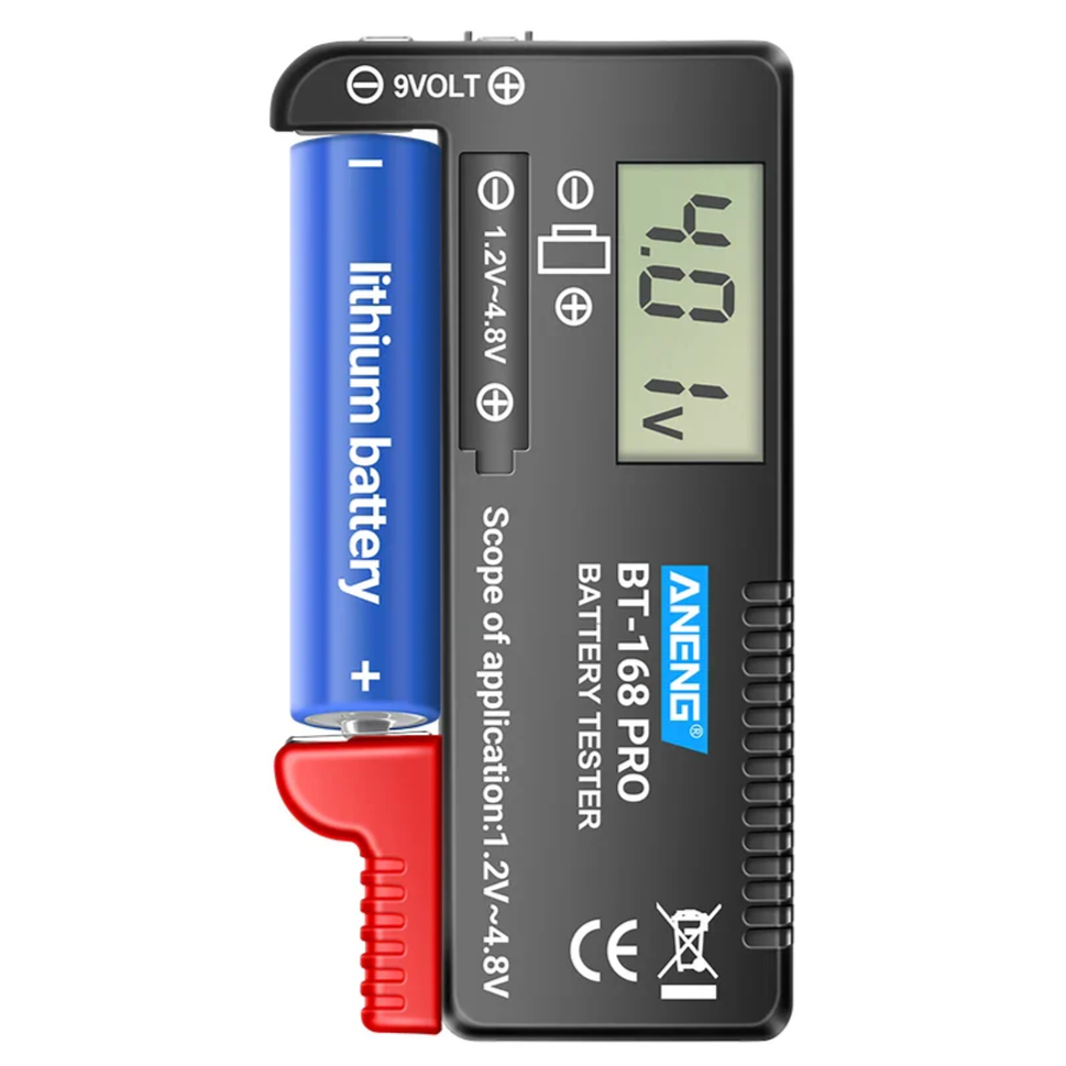ANENG BT-168 PRO Digital Battery Tester: Accurate Capacity Assessment for AAA, AA, C, D, 9V, and Button Cells
