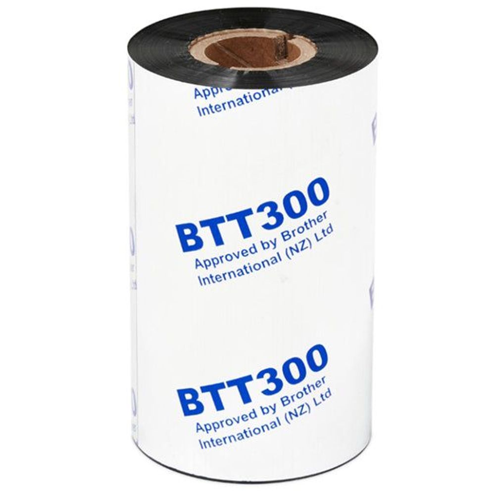 BTT300PW - Brother BTT300PW Premium Wax Ribbon 110mm x 300m 6pk