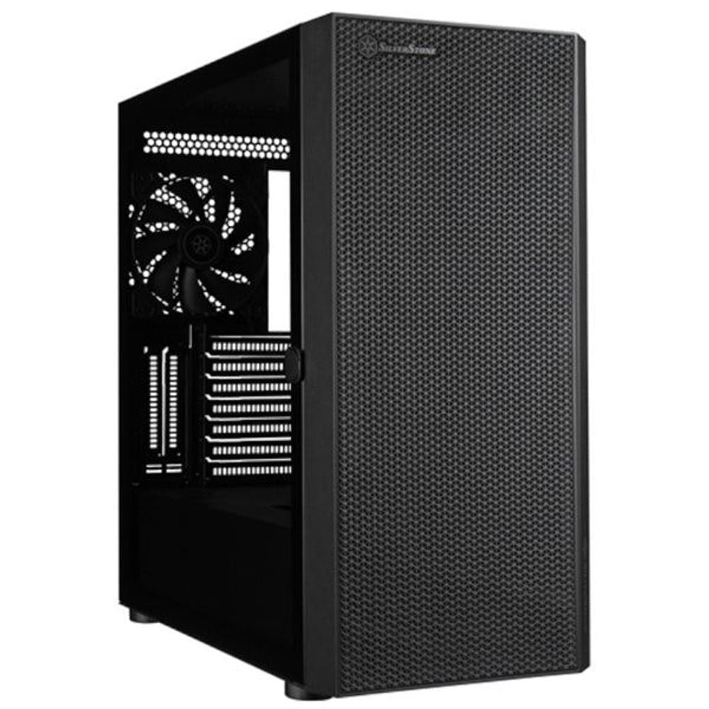 SST-SEH1B-G - SilverStone SEH1B-G SETA ATX Black MidTower Case with Tempered Glass