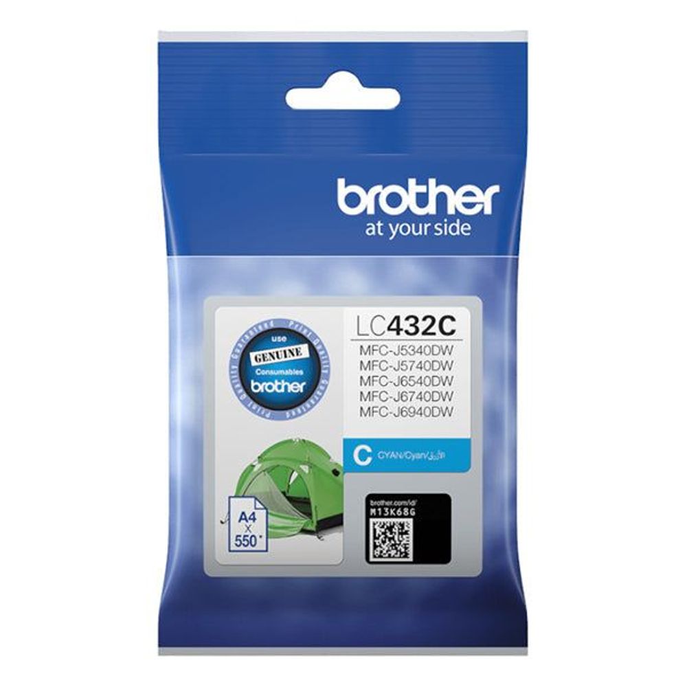 LC432C - Brother LC432C Cyan Ink Cartridge