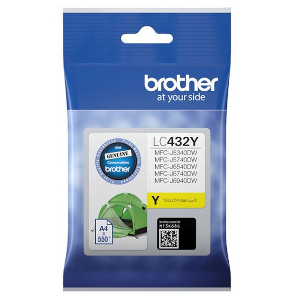 LC432Y - Brother LC432Y Yellow Ink Cartridge
