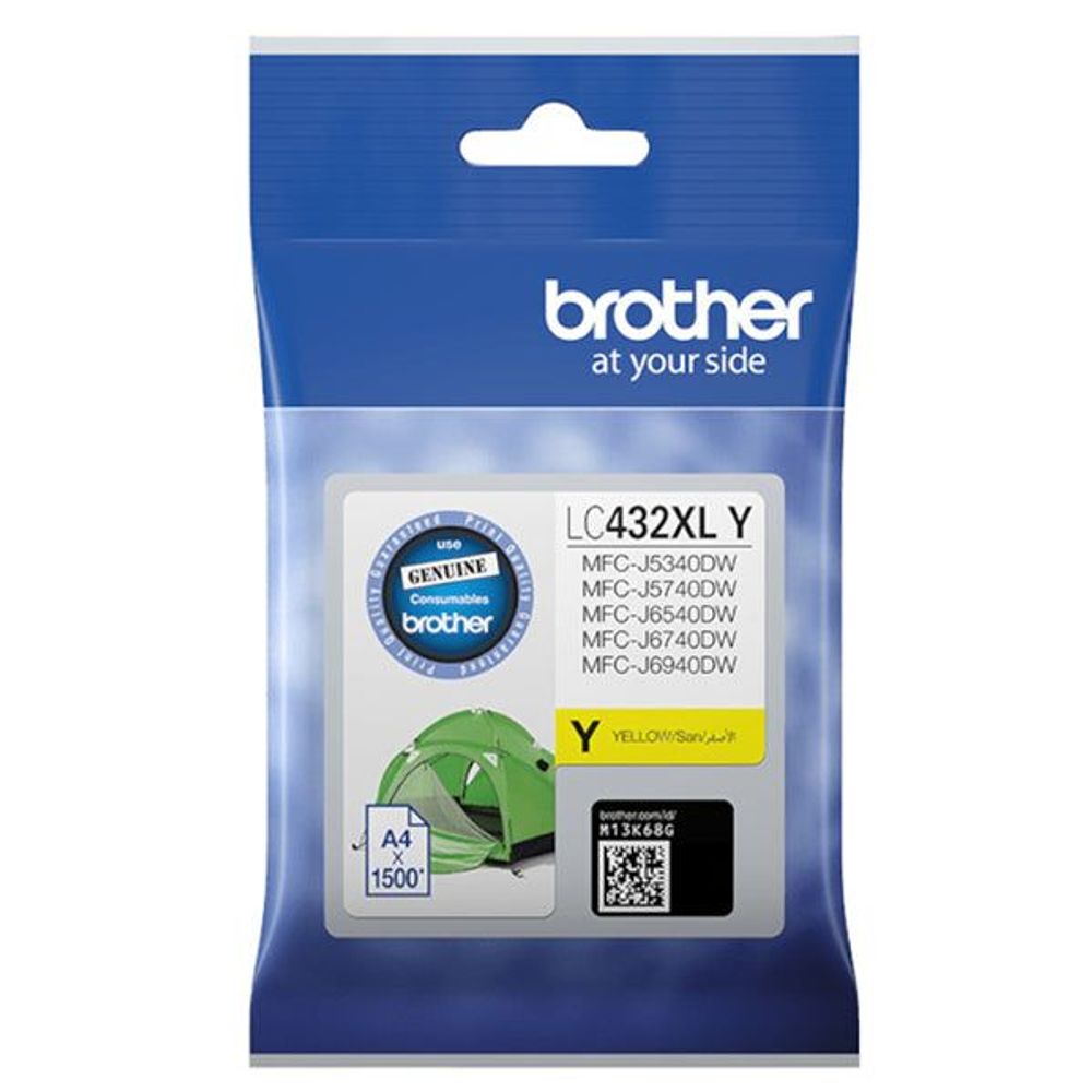 LC432XLY - Brother LC432XLY Yellow High Yield Ink Cartridge