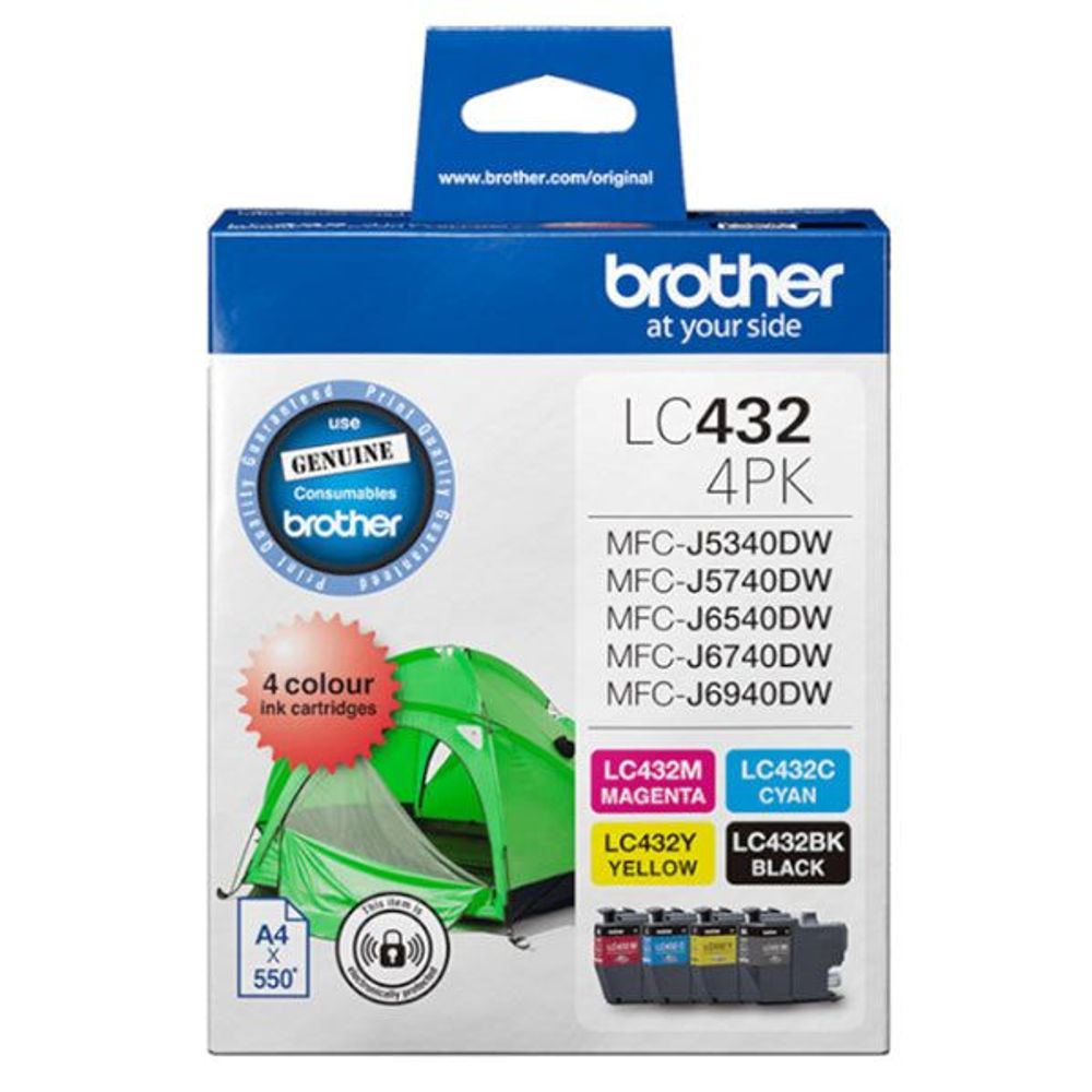 LC4324PKS - Brother LC4324PKS 4-Pack Ink Cartridge (B/C/M/Y)