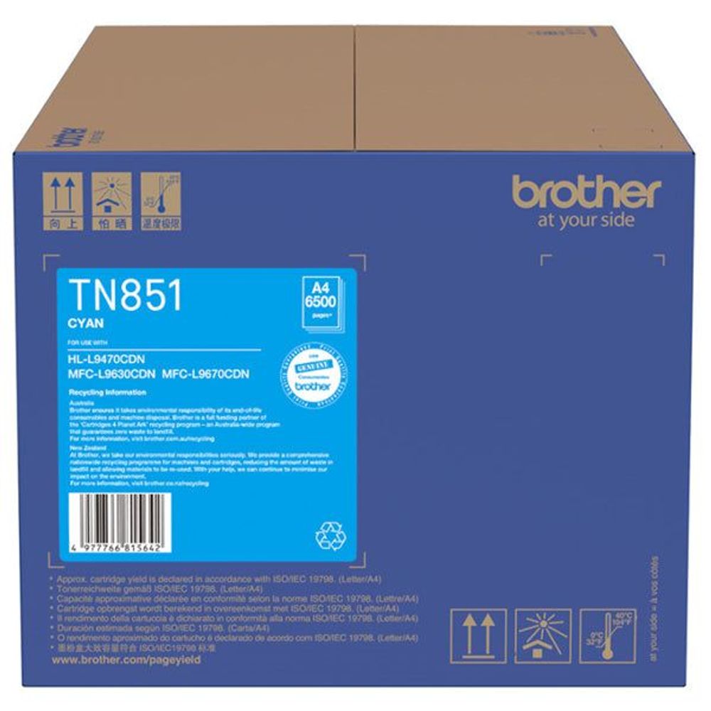 TN851C - Brother TN851C Cyan Standard Toner