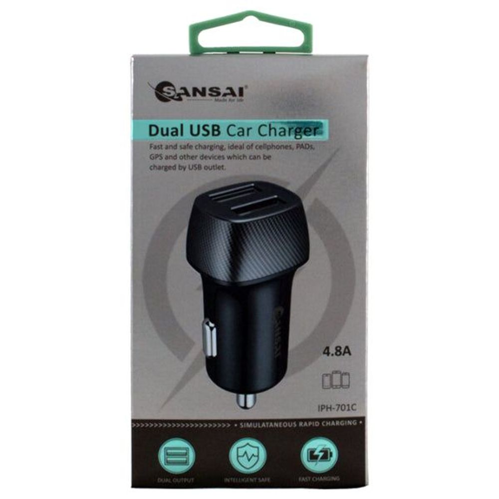 IPH-701C - Sansai Dual USB Car Charger