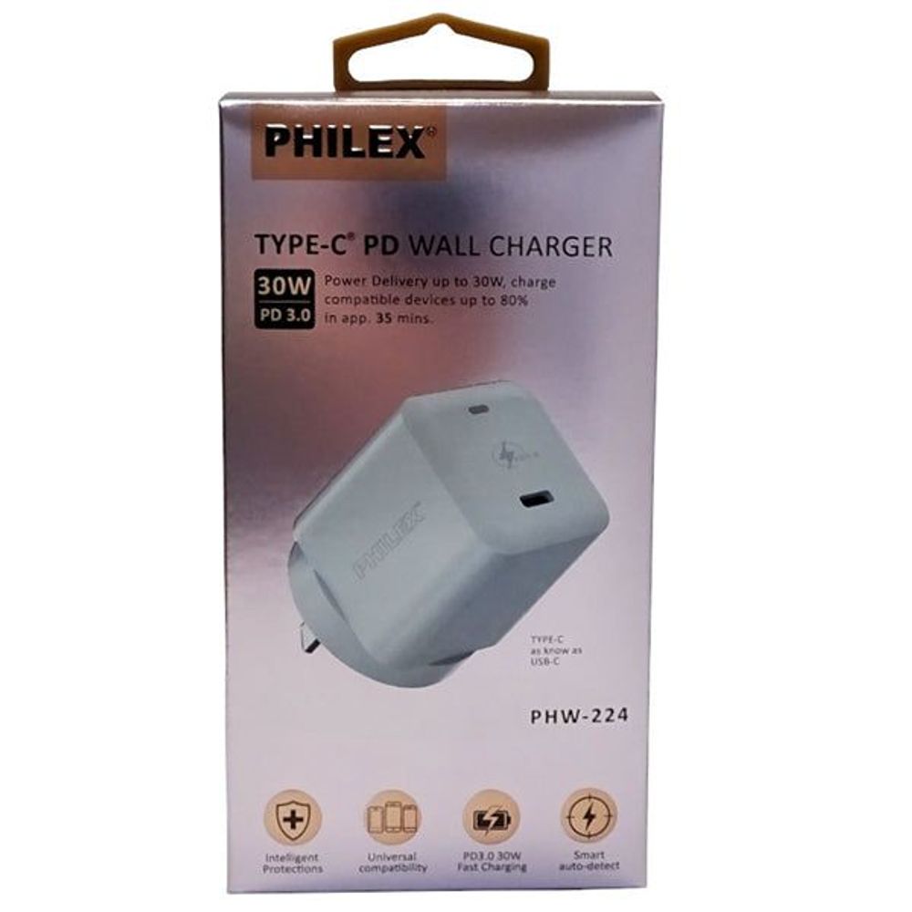 PHW-224 - Sansai 30W USB-C PD Wall Charger