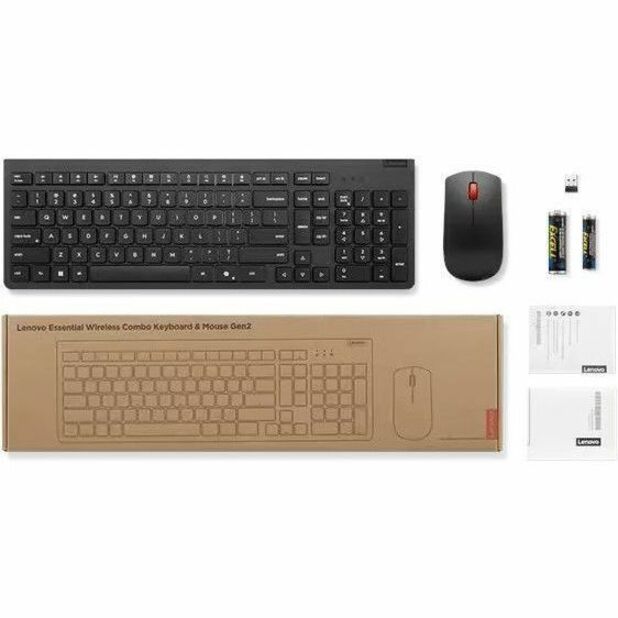 Lenovo ESSENTIAL WIRELESS KEYBOARD AND MOUSE COMBO G2 US (4X31R64453) | Tech Supply Shed NZ