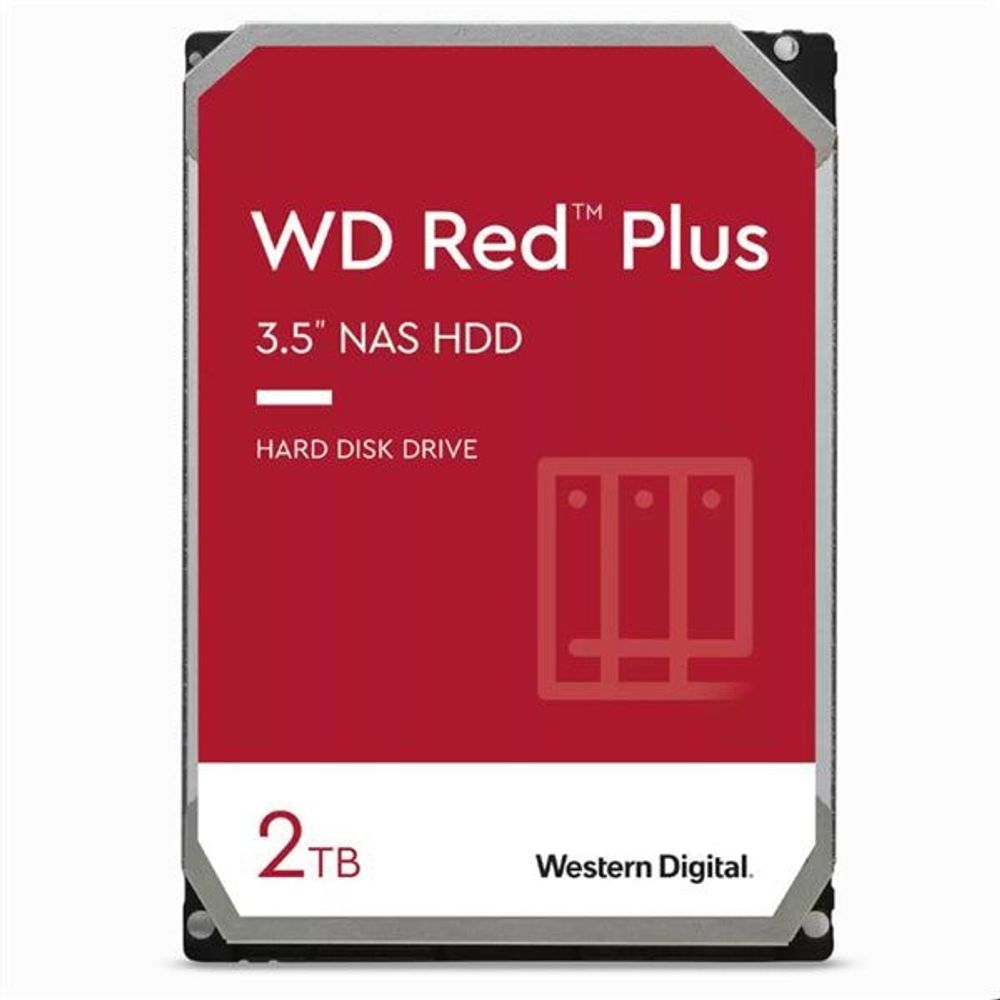 WD20EFPX - WD Red Plus 2TB SATA 3.5" Intellipower 64MB 5400RPM NAS HDD 3Yr Wty