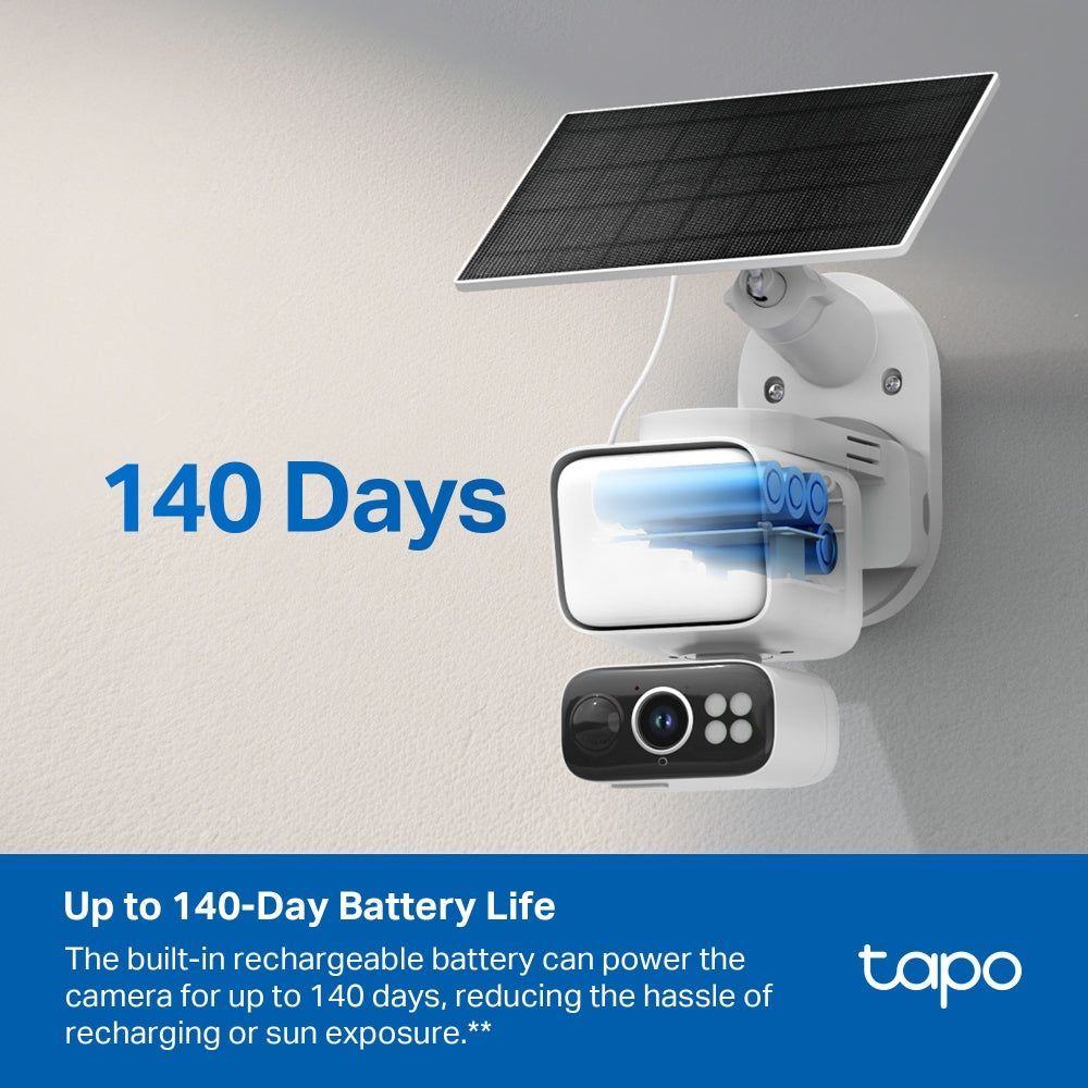 TP-Link Tapo C615F KIT Solar-Powered Floodlight Pan/Tilt Security Camera Kit