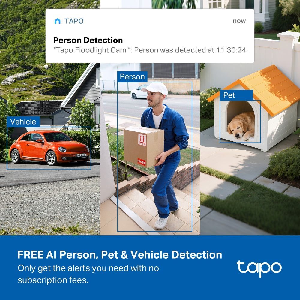 TP-Link Tapo C615F KIT Solar-Powered Floodlight Pan/Tilt Security Camera Kit