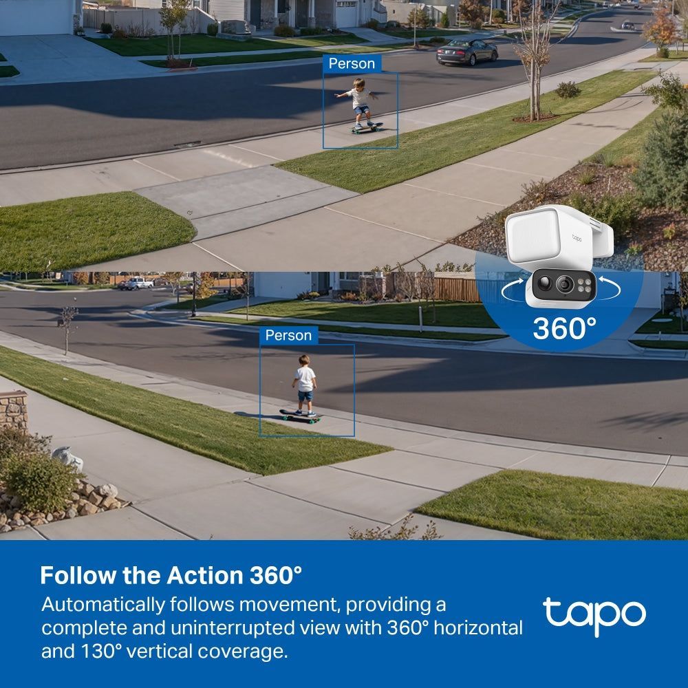 TP-Link Tapo C615F KIT Solar-Powered Floodlight Pan/Tilt Security Camera Kit