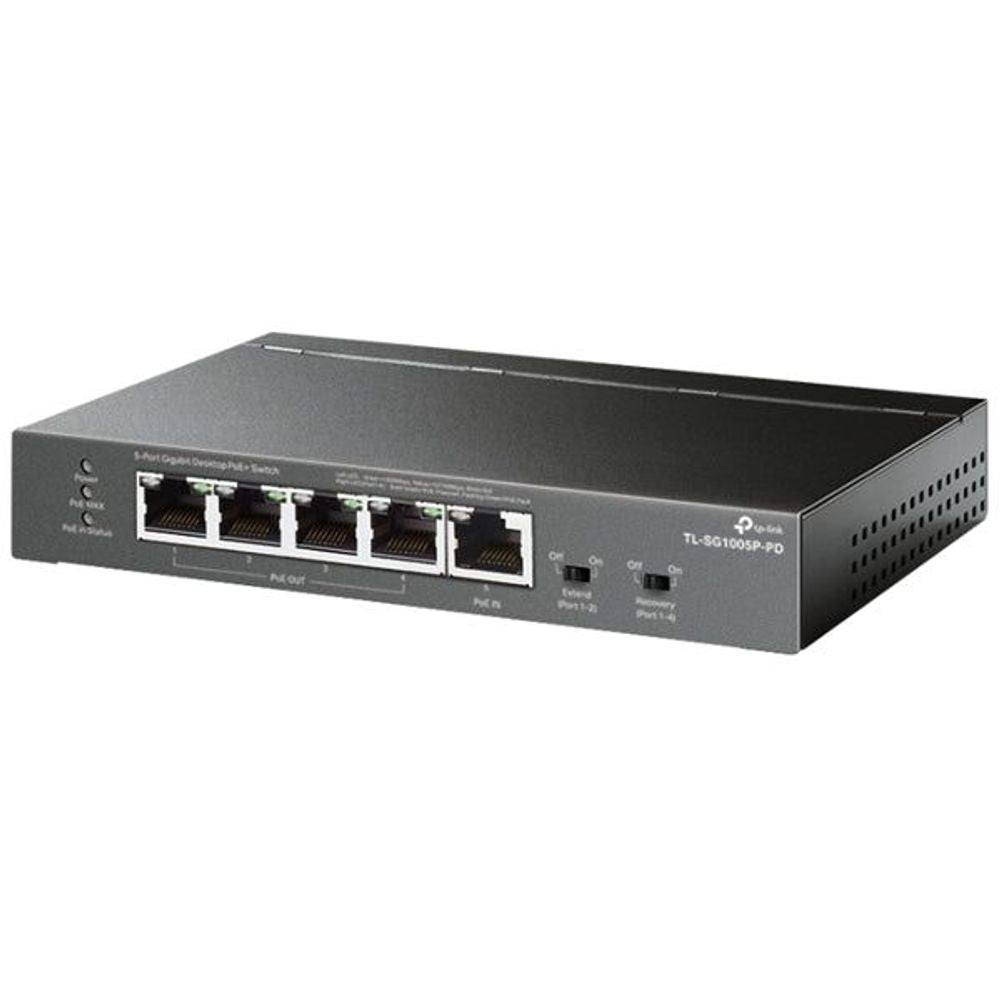 TL-SG1005P-PD - TP-Link SG1005P-PD 5 Port Gigabit Switch PoE Powered