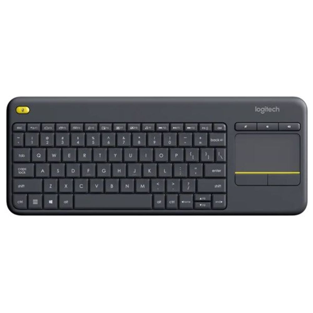 920-007165 - Logitech K400 Plus Wireless Keyboard with Touch Pad Black