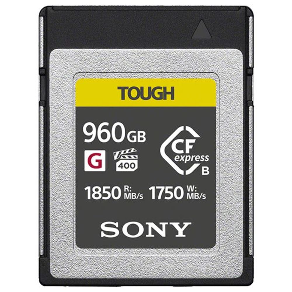Sony TOUGH 960GB CFexpress Type B memory card, rugged Tough design with G logo