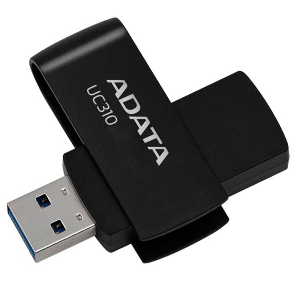 UC310-256G-RBK - ADATA UC310 Swivel USB3.2 256GB Black Flash Drive