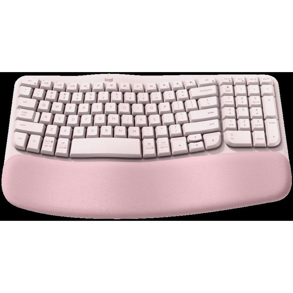 920-012514 - Logitech Wave Keys Wireless Ergonomic Keyboard - Rose