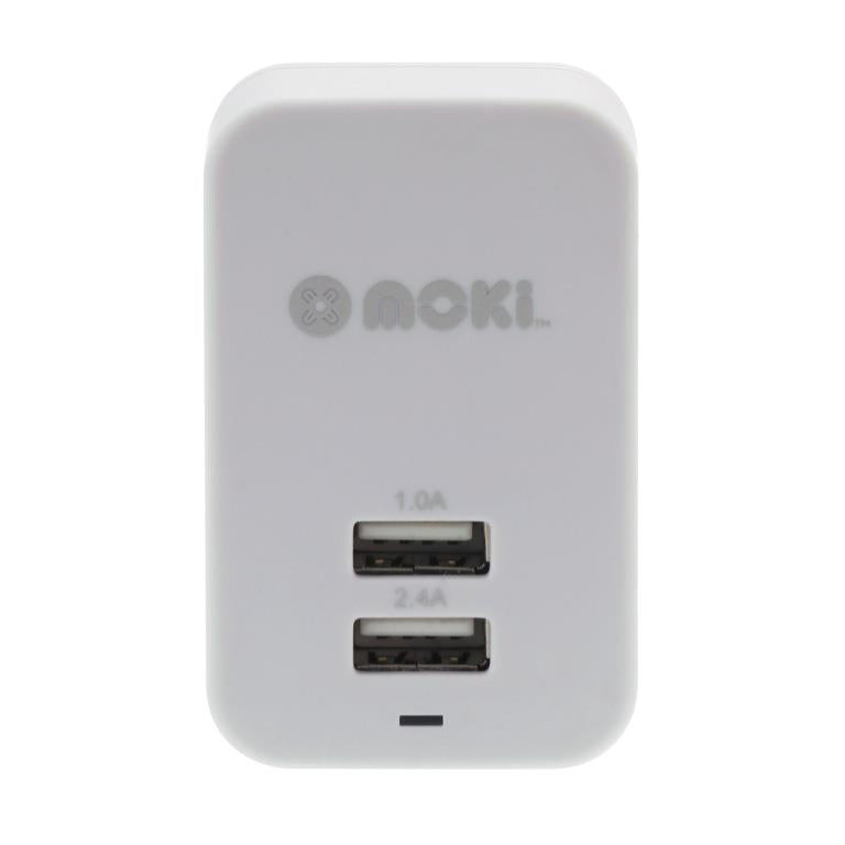 Moki Dual USB Wall Charger (White)