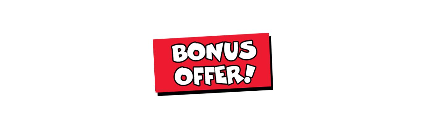 Bonus offer promotional banner