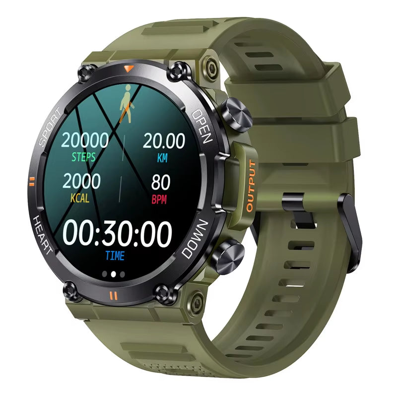 MEVADEN M56 Men's Smart Watch Green Silicone