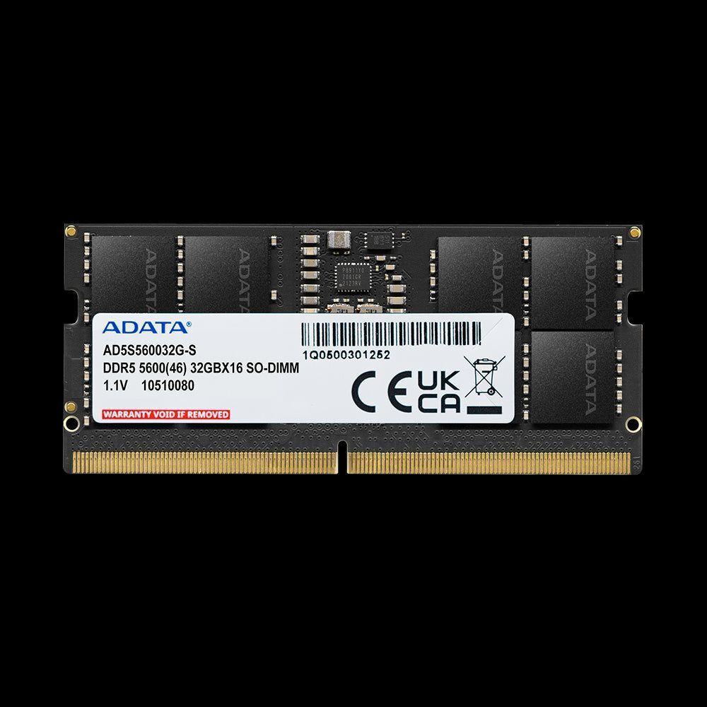 AD5S560016G-S - ADATA 16GB DDR5-5600 2048x8 SODIMM Lifetime wty