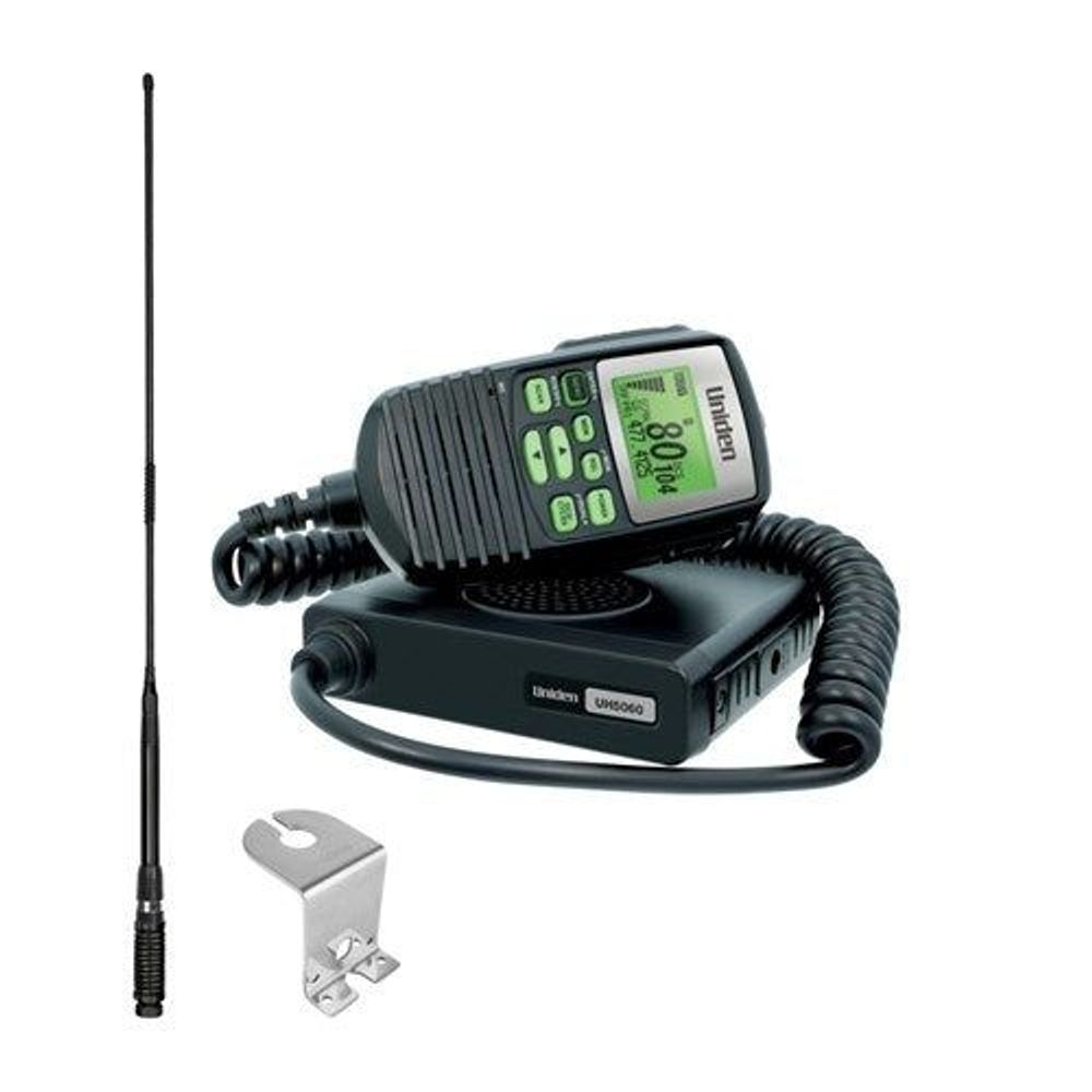 UH5060VP - Uniden 5W UHF CB Mobile Transceiver Mic and Antenna Pack UH