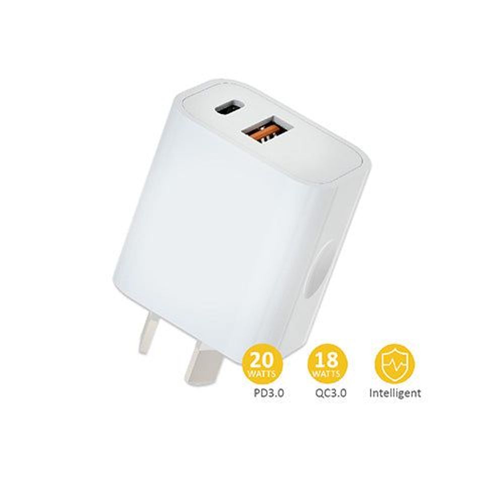 Sansai 20W USB C + A Wall Charger