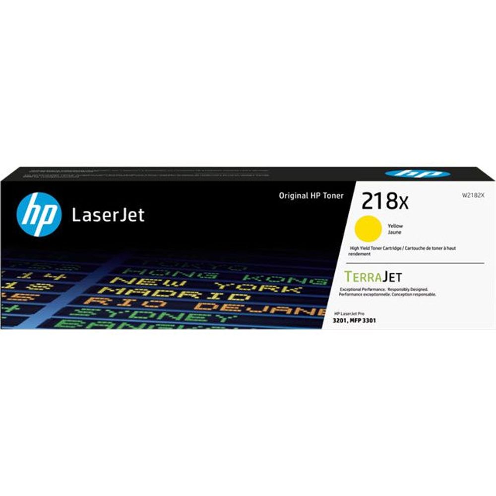 HP 218X High Yield Yellow Original LaserJet Toner Cartridge