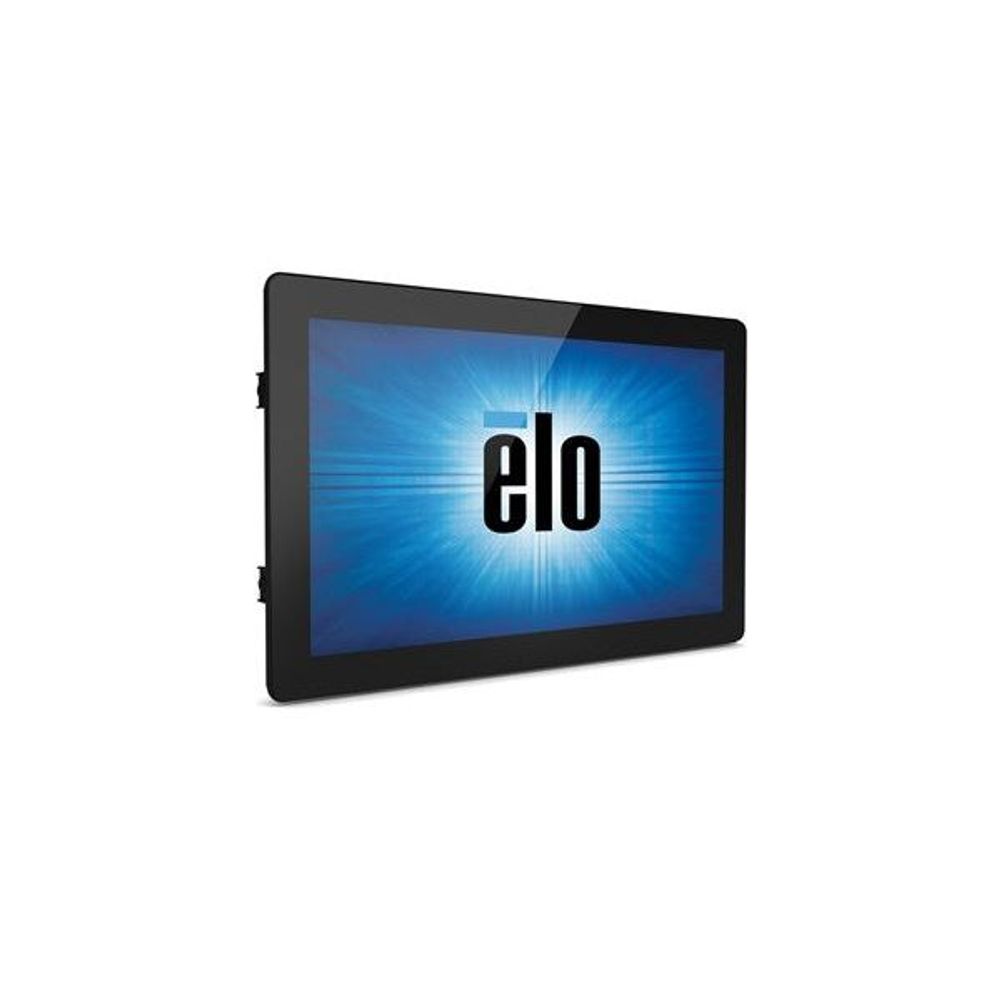 15.6-inch Elo projected capacitive display screen, angled front view with blue lightburst