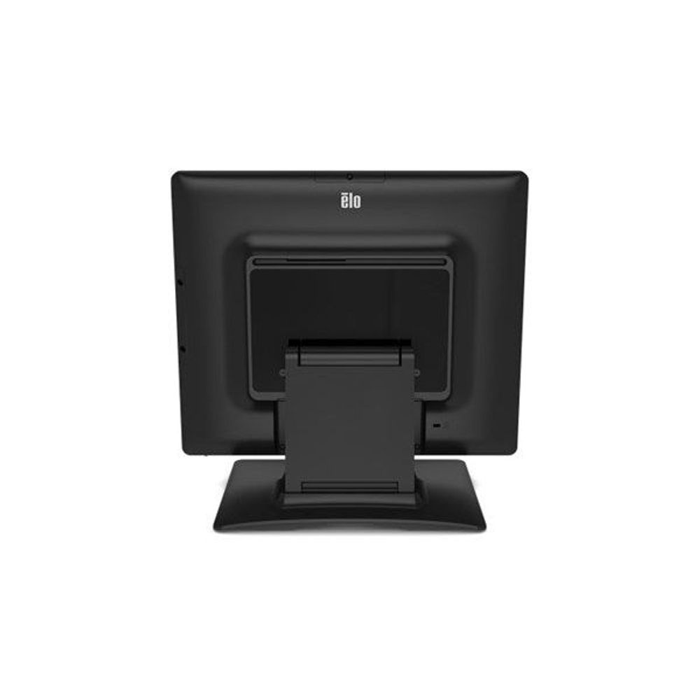 17-inch black touchscreen desktop monitor rear with VESA mounting