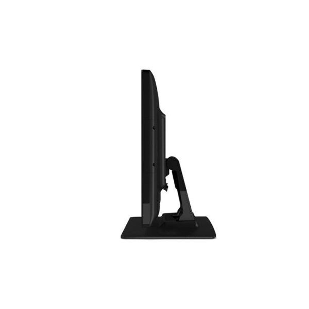 17-inch black touchscreen desktop monitor side profile with stand