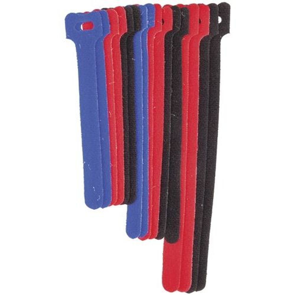 HP1232 - Mixed Hook and Loop Cable Ties Pack of 16