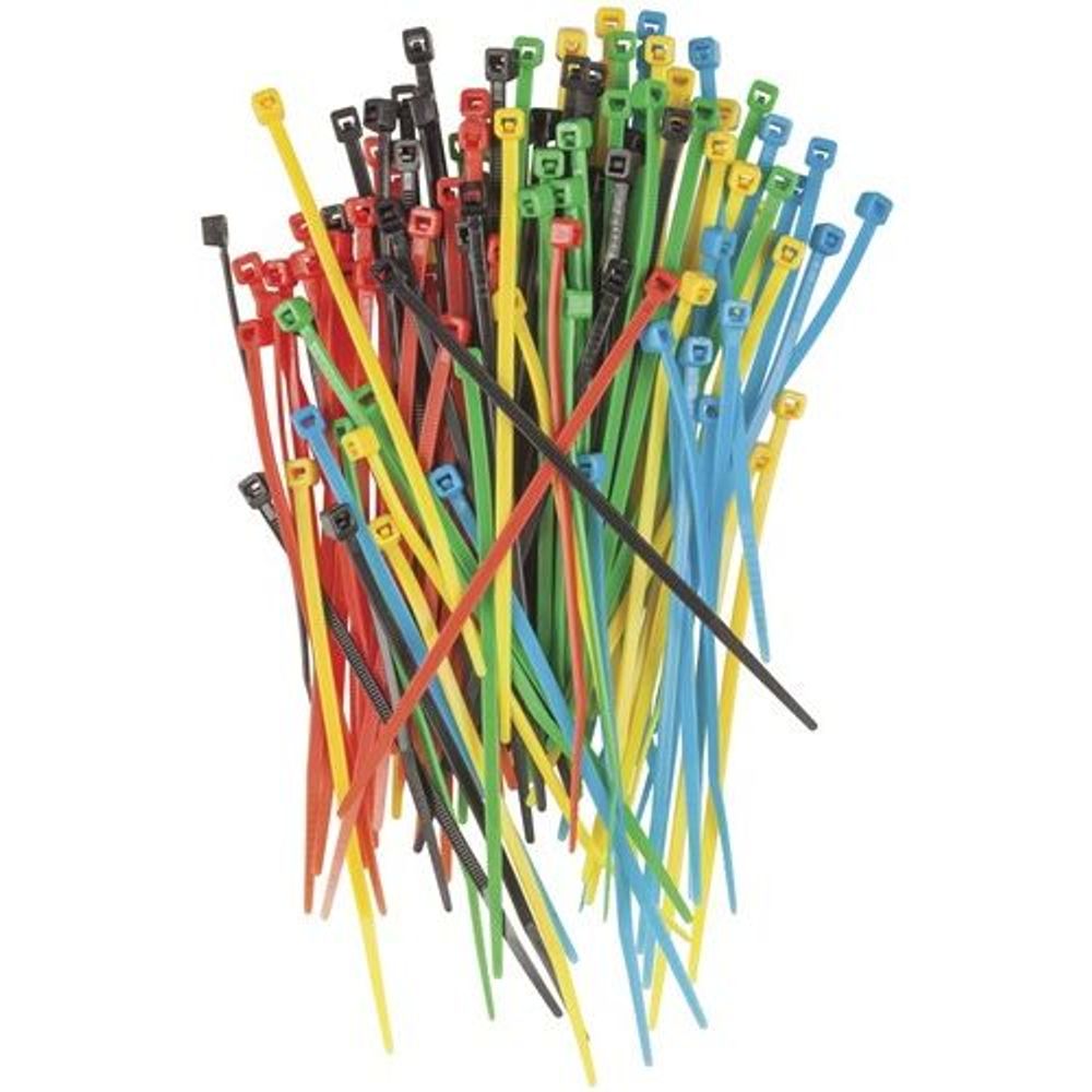 HP1196 - 100mm Coloured Cable Ties - Pack of 125