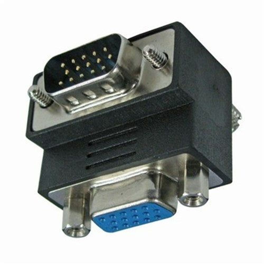 PA0899 - VGA Plug to Socket 90° Adaptor Down