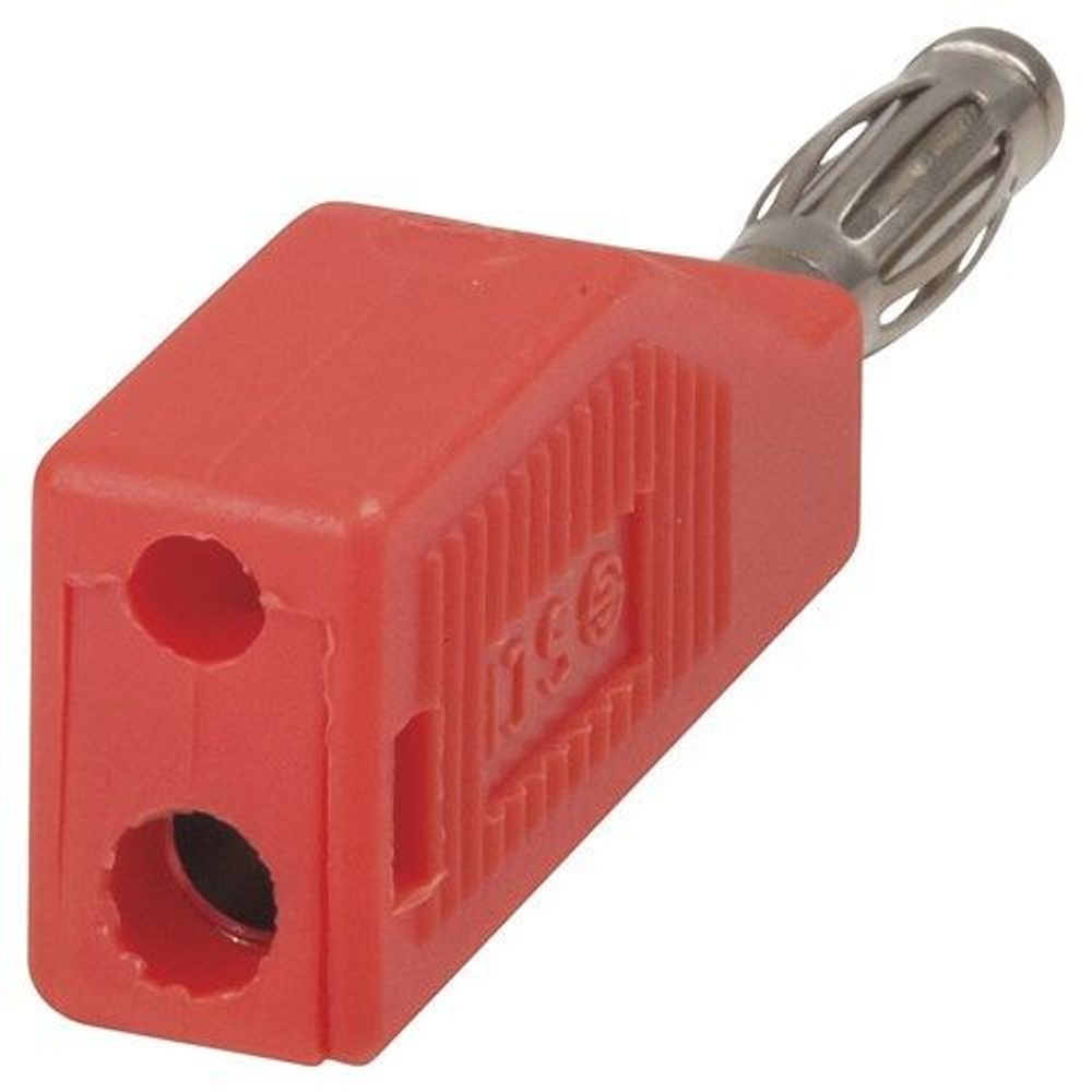 PP0390 - Red Quality Banana Plug - Piggy Back