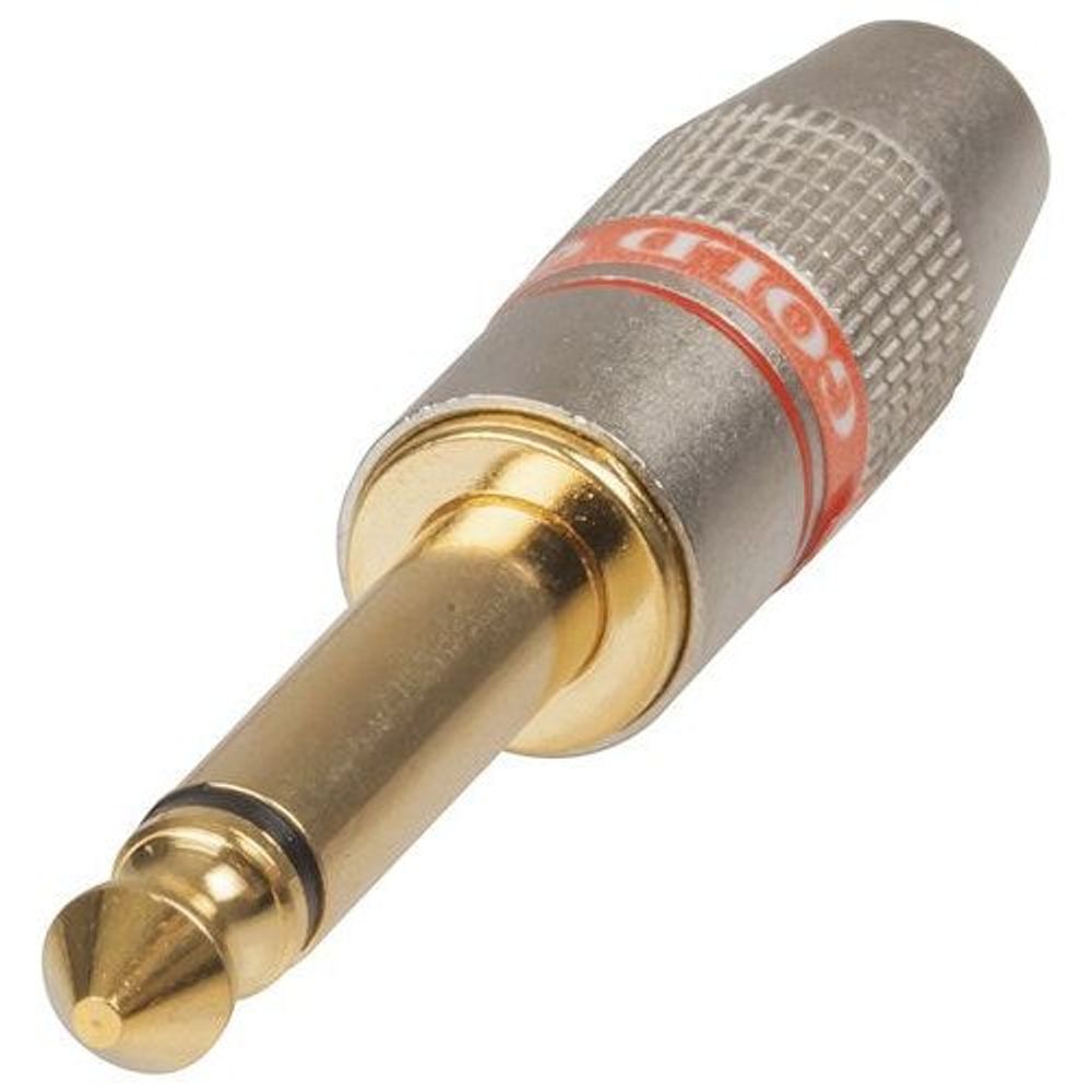 PP0151 - Red QUALITY 6.5mm Mono Gold Plug