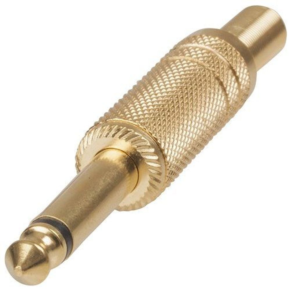 PP0156 - 6.5mm Mono Gold Metal Plug